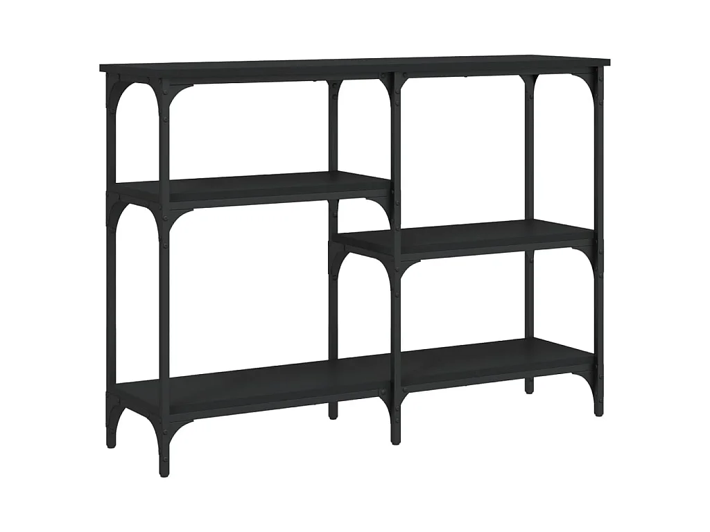 Konsolentisch,Flurtisch Schwarz 102x29x75 cm Holzwerkstoff -gkd835721