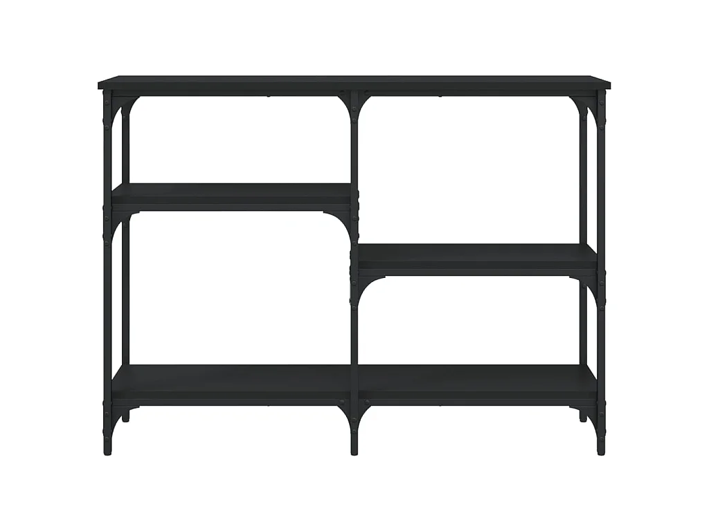 Console noir 102x29x75 cm bois d'ingénierie OFR20818 BonneVie Meuble