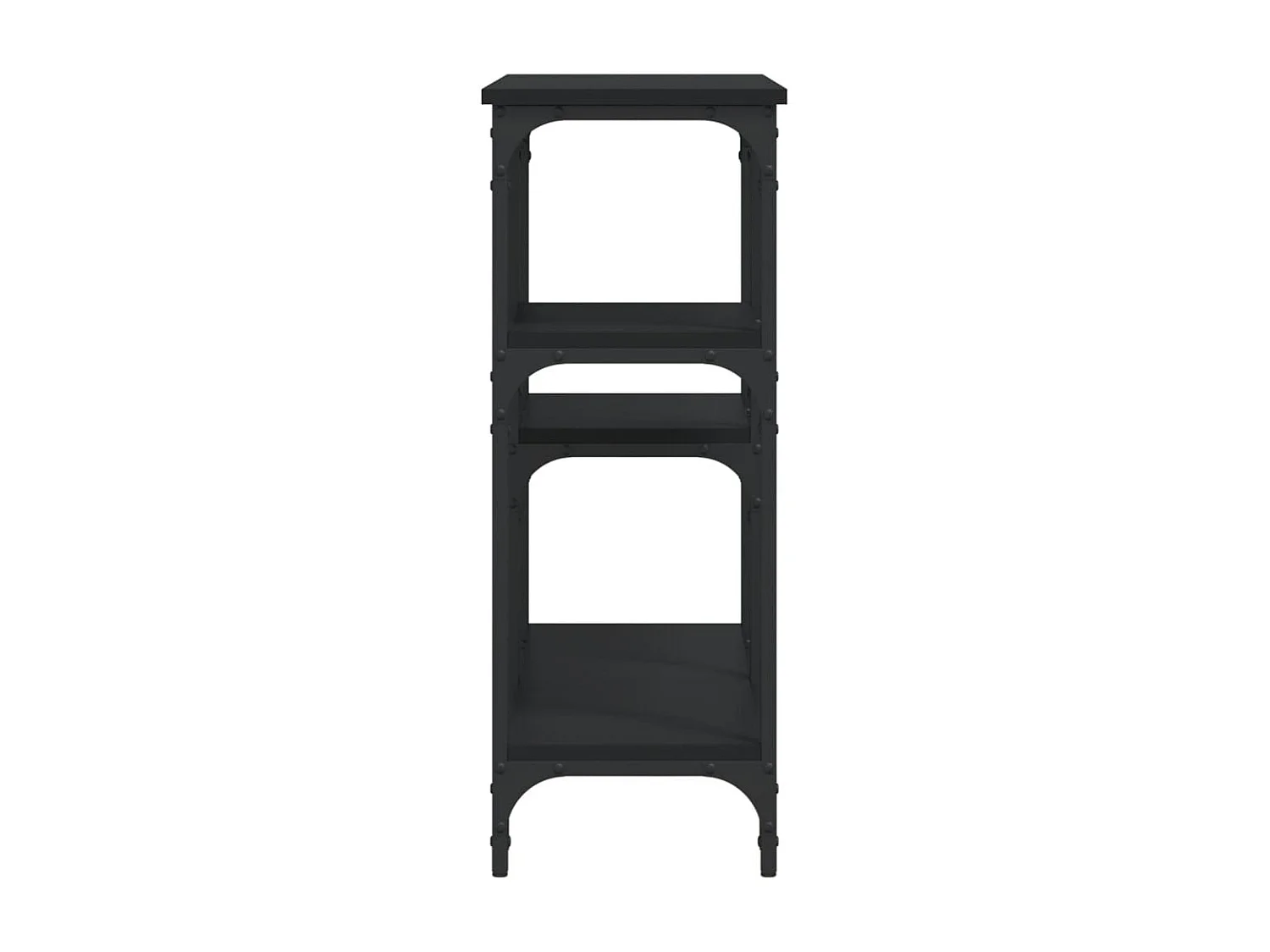 Console noir 102x29x75 cm bois d'ingénierie OFR20818 BonneVie Meuble