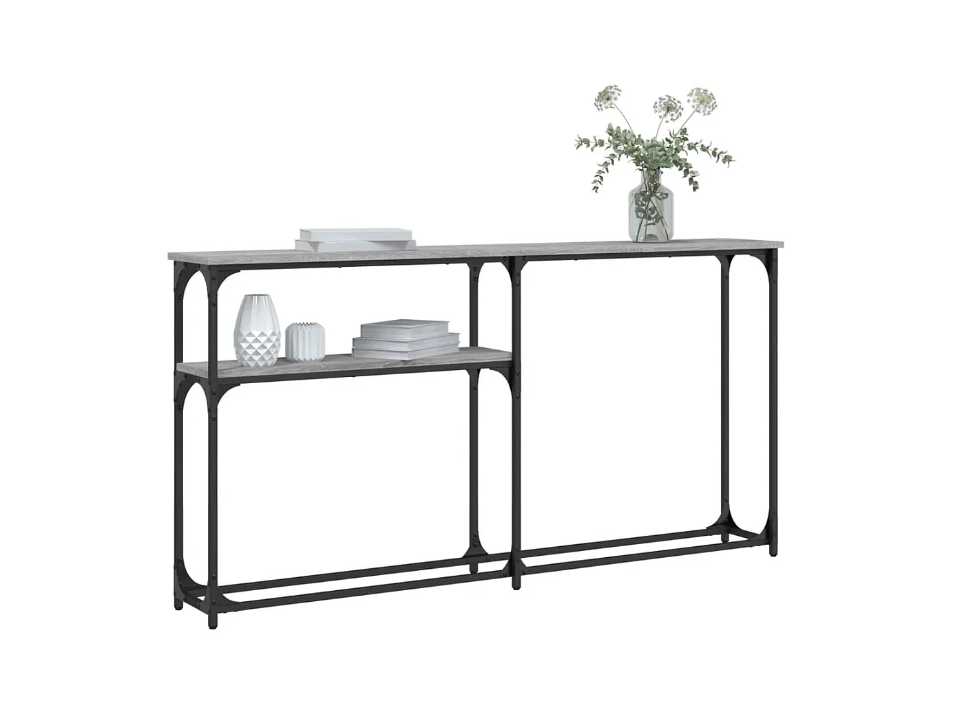Konsolentisch,Flurtisch Grau Sonoma 145x22,5x75 cm Holzwerkstoff -gkd237741