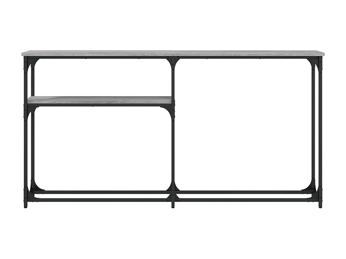 Wandtafel 145x22,5x75 cm bewerkt hout grijs sonoma eikenkleurig NL936972