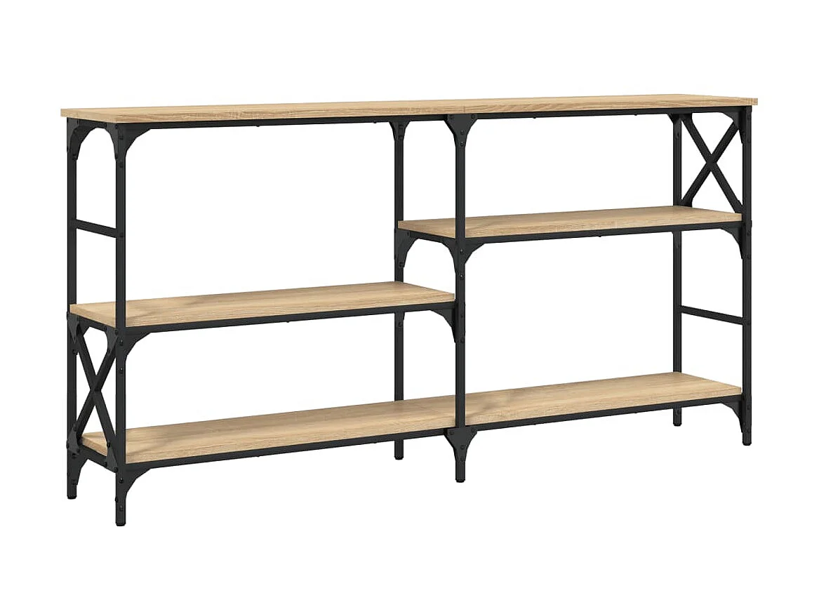 Console chêne sonoma 150x29x76,5 cm bois d'ingénierie OFR29080 BonneVie Meuble