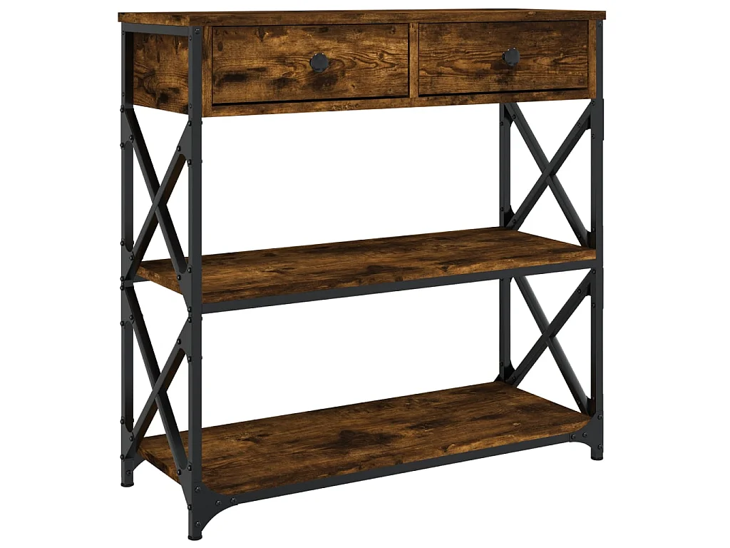 Konsolentisch,Flurtisch Räuchereiche 75x28x75 cm Holzwerkstoff -gkd883178