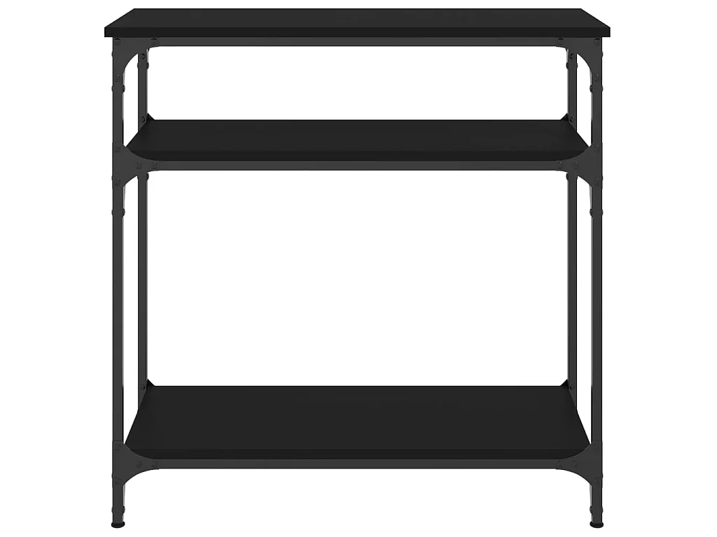 Console noir 75x29x75 cm bois d'ingénierie OFR69765 BonneVie Meuble