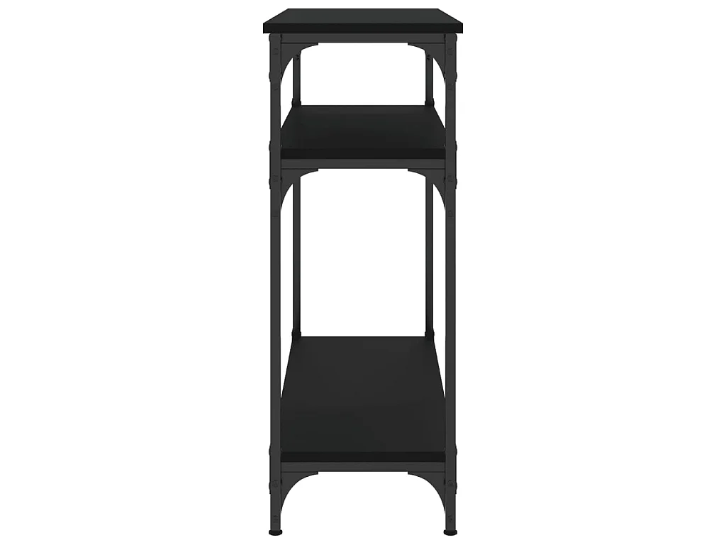 Console noir 75x29x75 cm bois d'ingénierie OFR69765 BonneVie Meuble