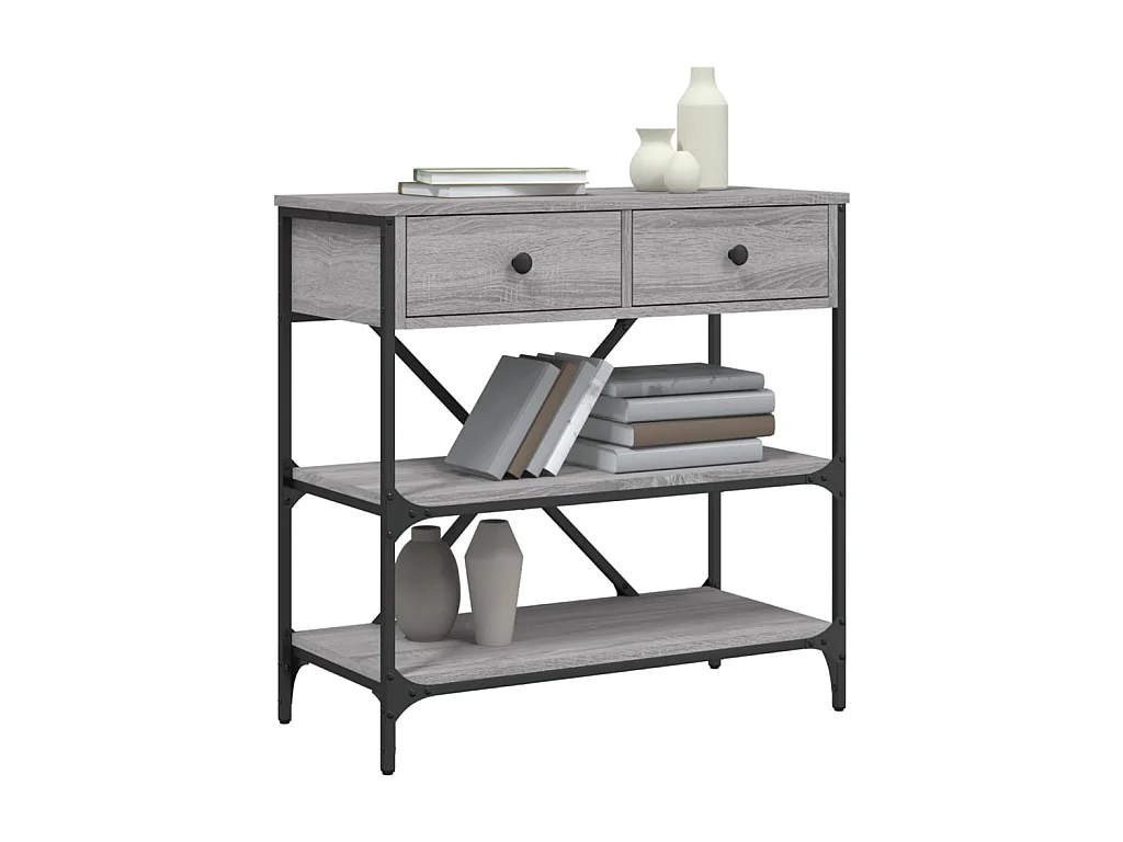 Konsolentisch,Flurtisch Grau Sonoma 75x34,5x75 cm Holzwerkstoff -gkd554574
