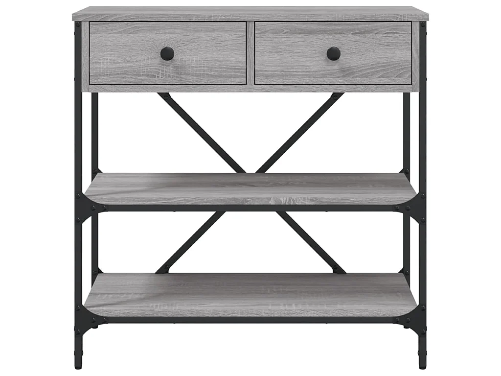 Konsolentisch,Flurtisch Grau Sonoma 75x34,5x75 cm Holzwerkstoff -gkd554574