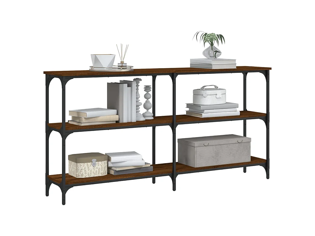 Konsolentisch,Flurtisch Braun Eichen-Optik 150x29x75 cm Holzwerkstoff -gkd310647