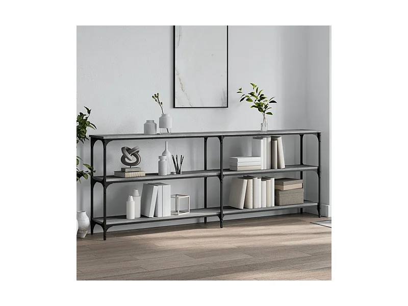 Konsolentisch,Flurtisch Grau Sonoma 200x29x75 cm Holzwerkstoff -gkd764417