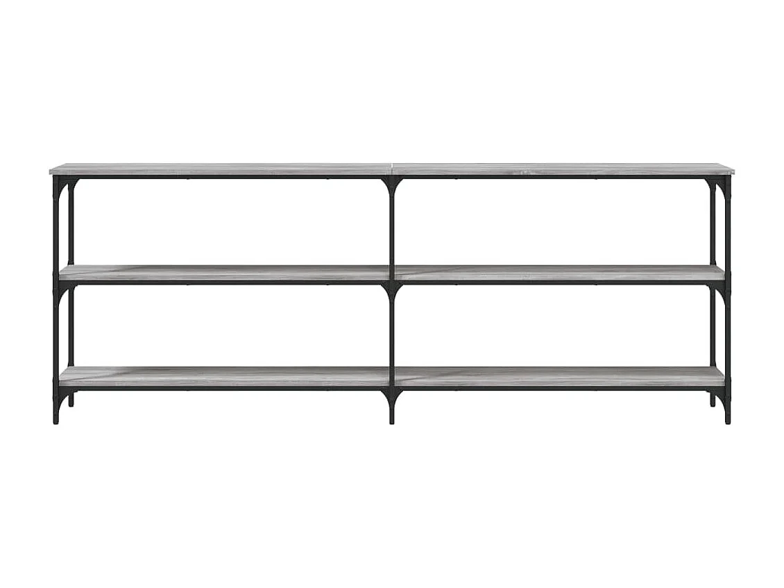 Console sonoma gris 200x29x75 cm bois d'ingénierie OFR28921 BonneVie Meuble