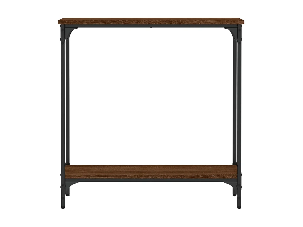 Wandtafel 75x22,5x75 cm bewerkt hout bruin eikenkleur NL970777