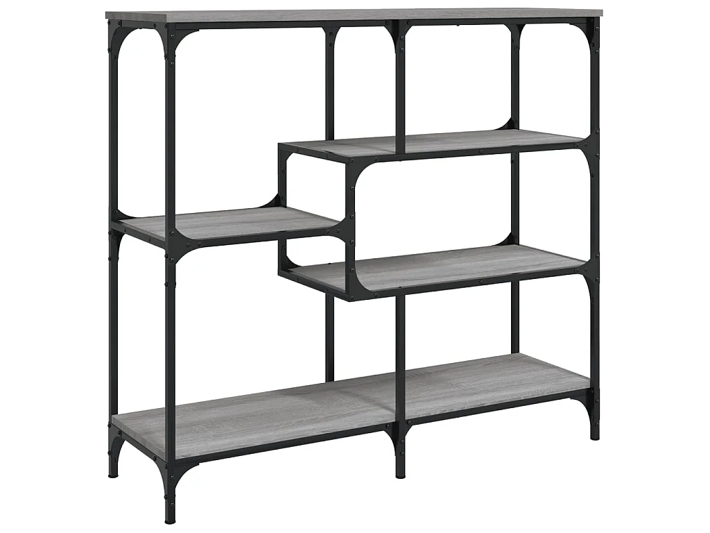 Console sonoma gris 103x32x95 cm bois d'ingénierie OFR97662 BonneVie Meuble