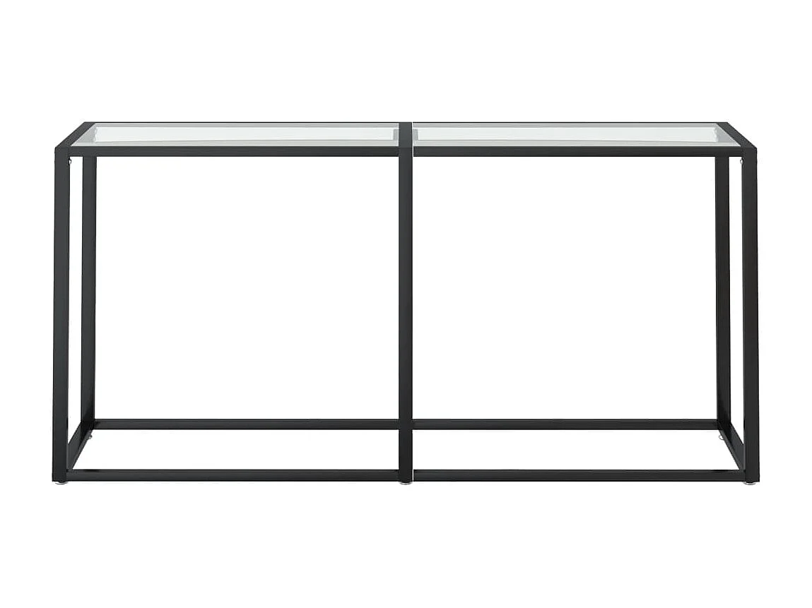 Mesa consola transparente 160x35x75,5 cm vidro temperado PT669374