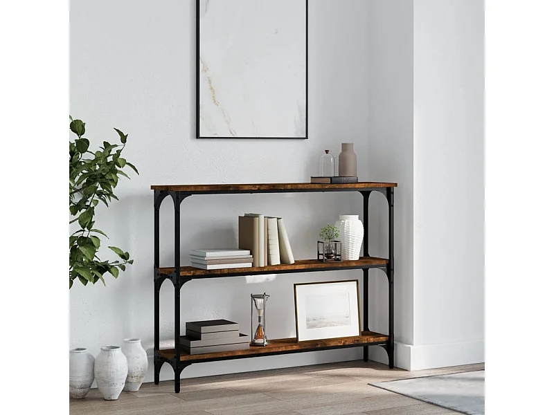 Konsolentisch,Flurtisch Räuchereiche 100x22,5x75 cm Holzwerkstoff -gkd844050