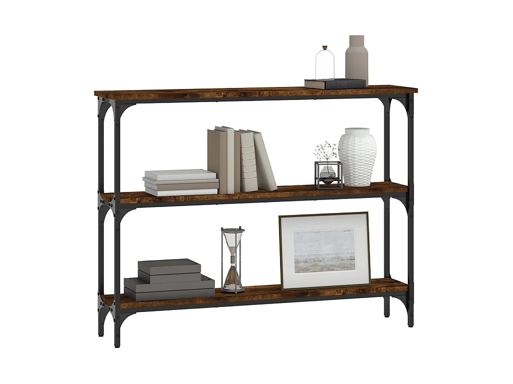 Konsolentisch,Flurtisch Räuchereiche 100x22,5x75 cm Holzwerkstoff -gkd844050