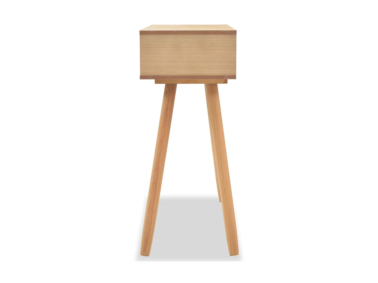 Konsolentisch,Flurtisch Kiefernholz Massiv 80 x 30 x 72 cm Braun -gkd85458