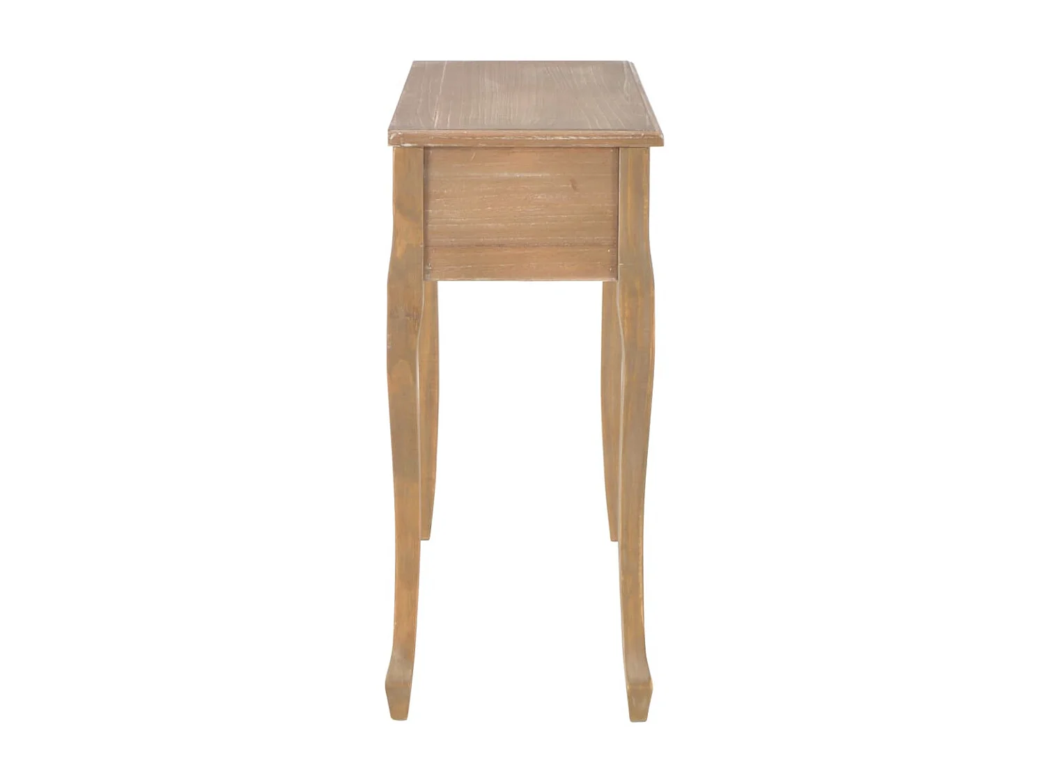 Mesa consola com 3 gavetas castanho PT334385