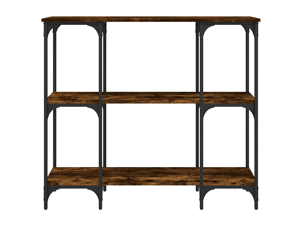 Console chêne fumé 102x35x90 cm bois d'ingénierie OFR66086 BonneVie Meuble