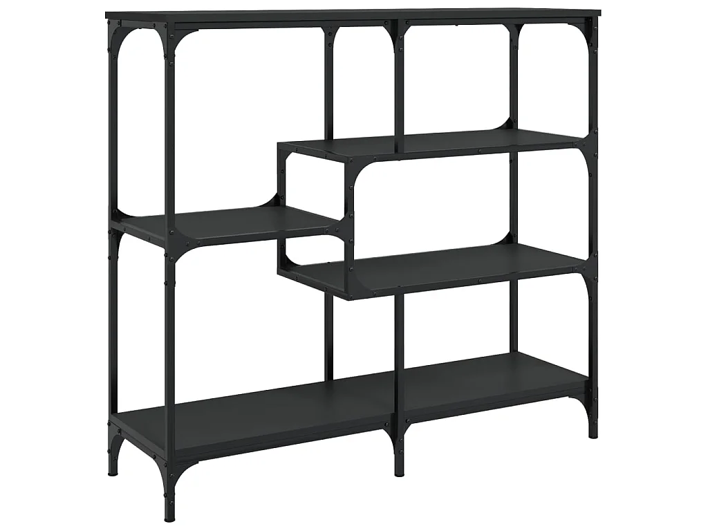 Console noir 103x32x95 cm bois d'ingénierie OFR40214 BonneVie Meuble