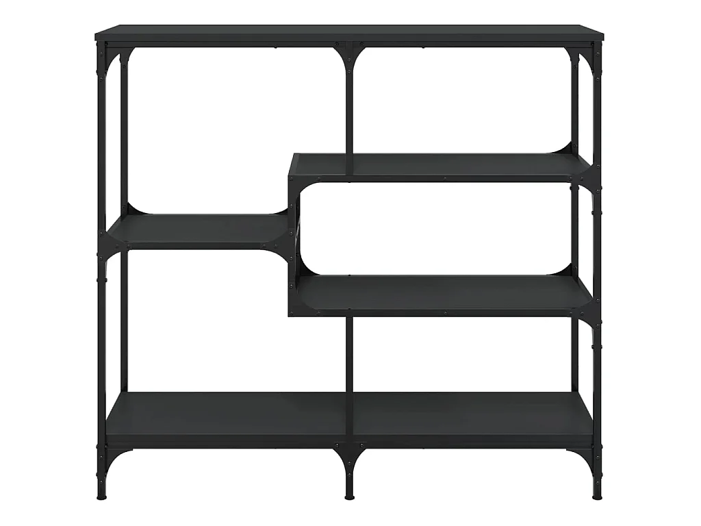 Console noir 103x32x95 cm bois d'ingénierie OFR40214 BonneVie Meuble
