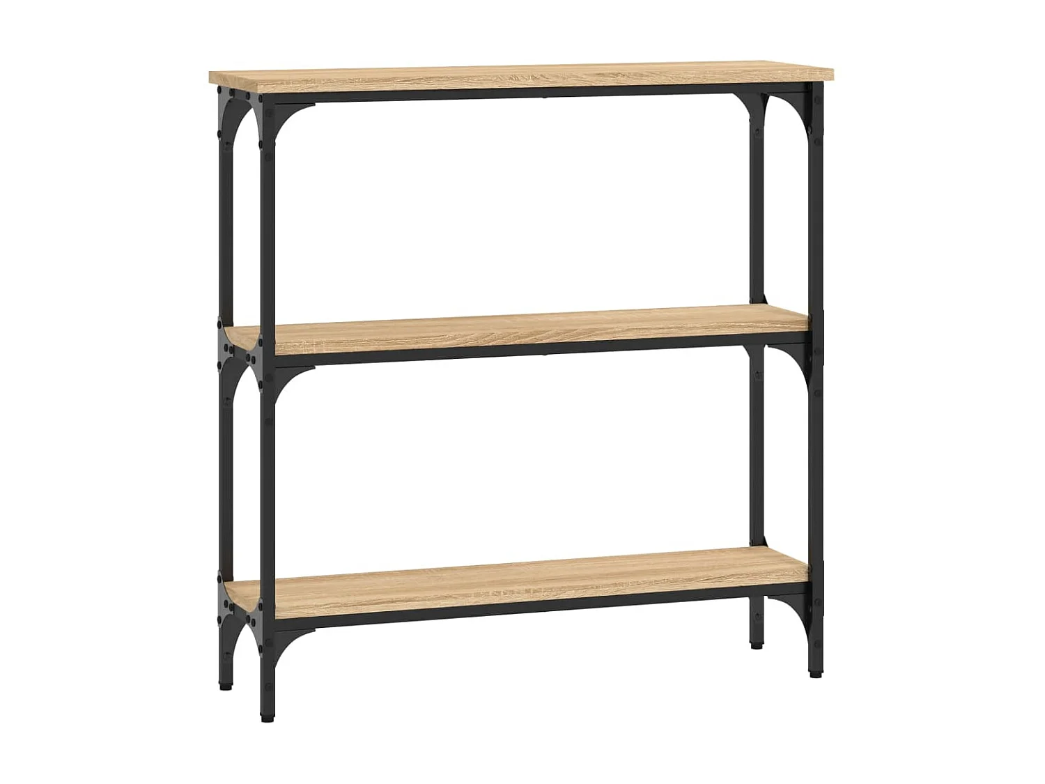 Console chêne sonoma 75x22,5x75 cm bois d'ingénierie OFR86136 BonneVie Meuble