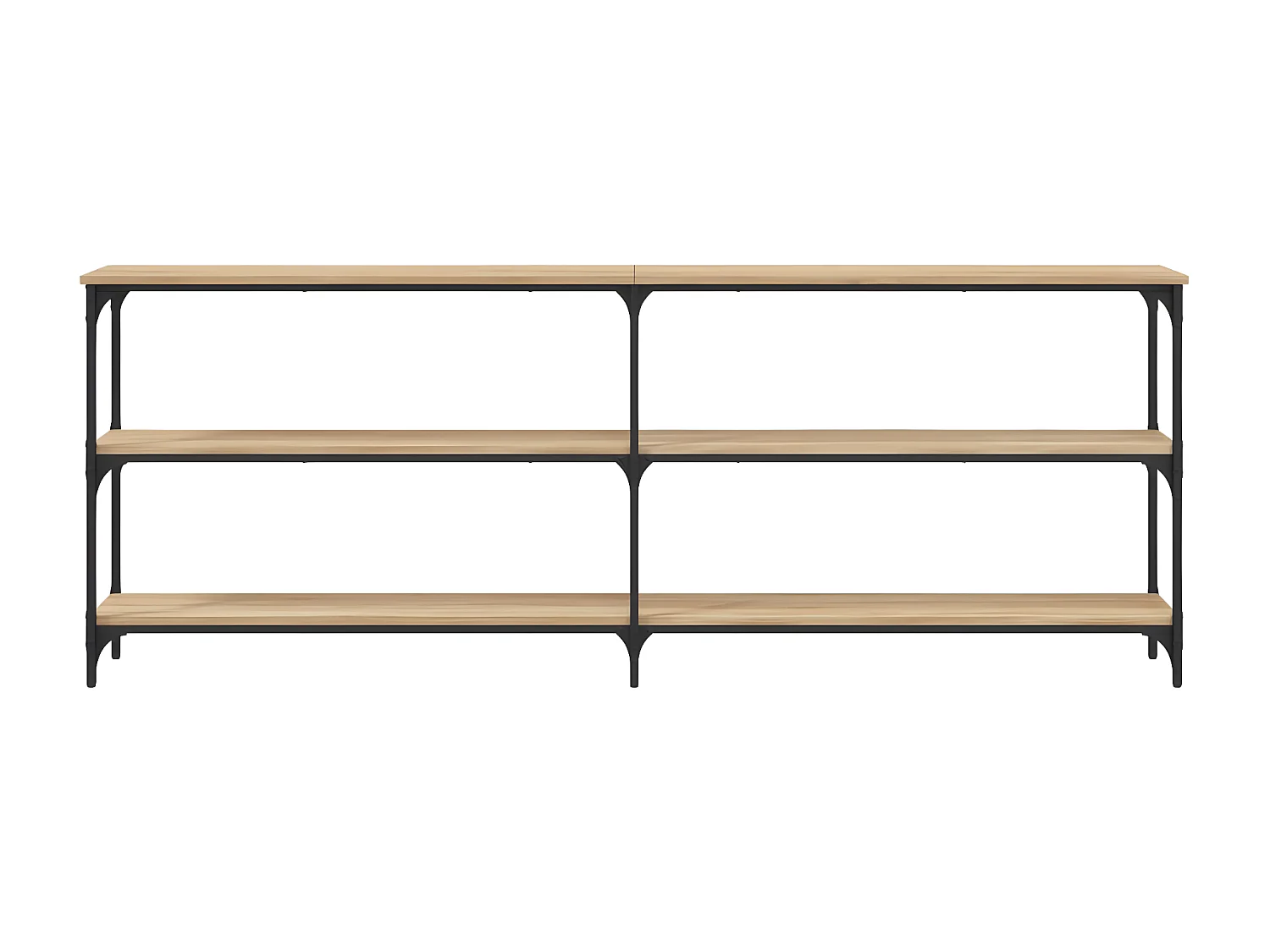 Console chêne sonoma 200x29x75 cm bois d'ingénierie OFR27412 BonneVie Meuble