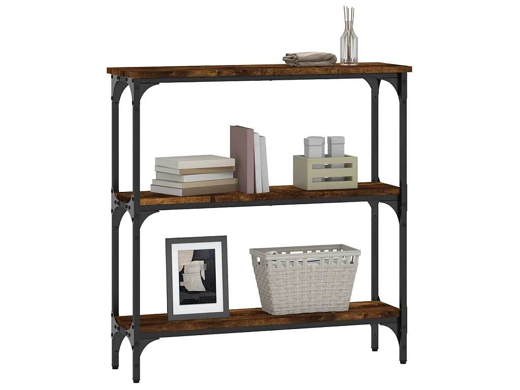 Konsolentisch,Flurtisch Räuchereiche 75x22,5x75 cm Holzwerkstoff -gkd434946