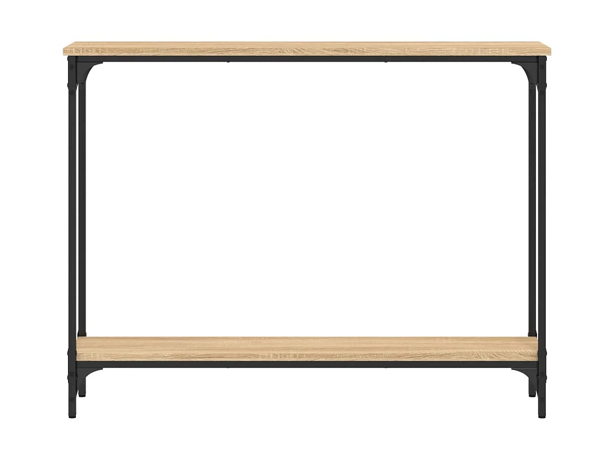 Console chêne sonoma 100x22,5x75 cm bois d'ingénierie OFR16374 BonneVie Meuble