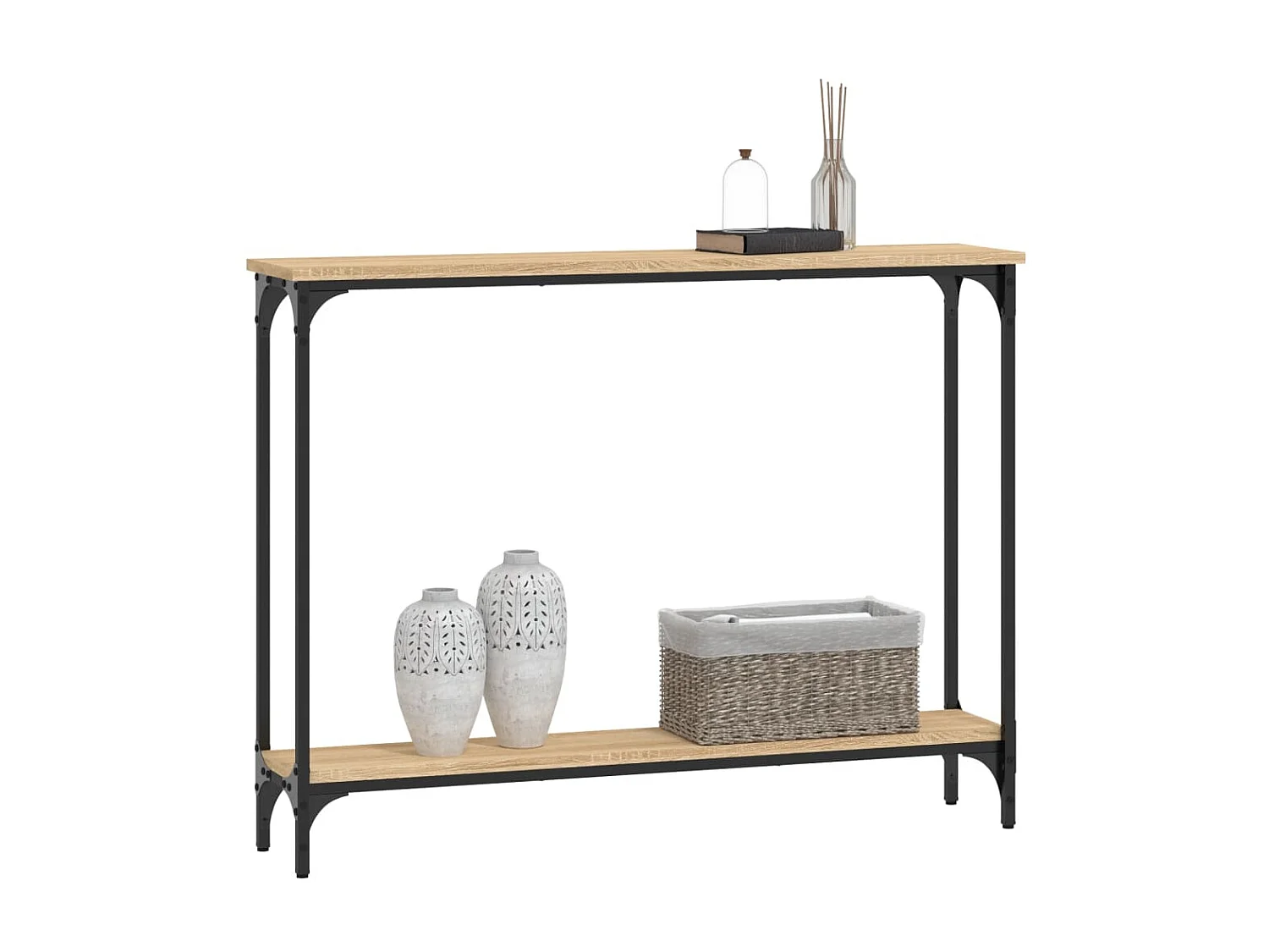 Konsolentisch,Flurtisch Sonoma-Eiche 100x22,5x75 cm Holzwerkstoff -gkd614278