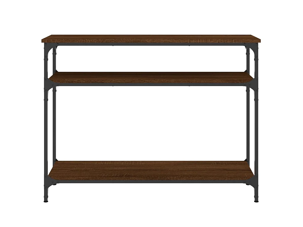 Wandtafel 100x29x75 cm bewerkt hout bruin eikenkleur NL619937