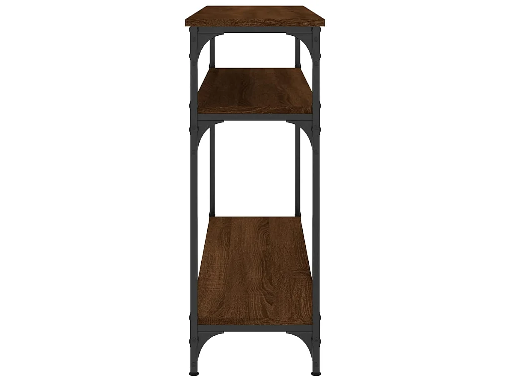 Wandtafel 100x29x75 cm bewerkt hout bruin eikenkleur NL619937