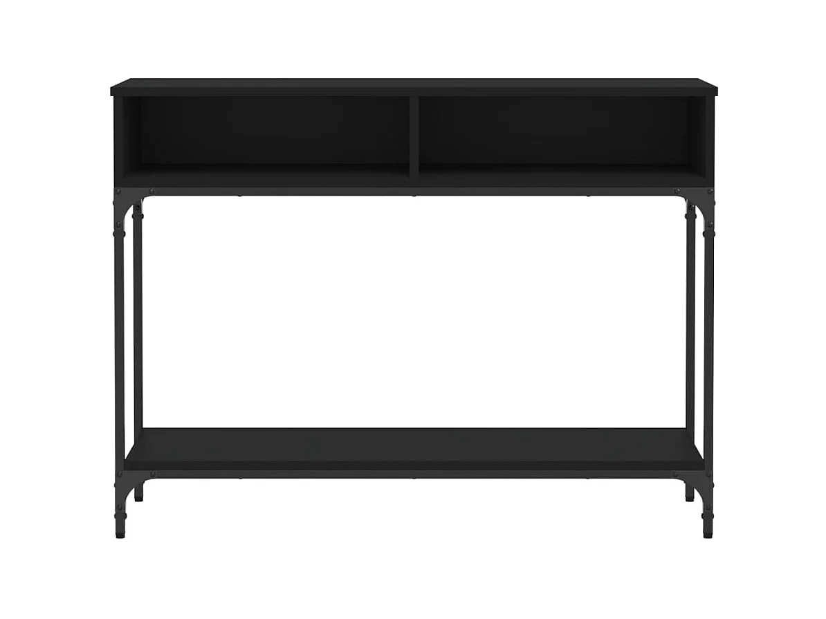 Konsolentisch,Flurtisch Schwarz 100x30,5x75 cm Holzwerkstoff -gkd563721