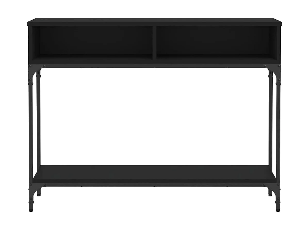 Wandtafel 100x30,5x75 cm bewerkt hout zwart NL116687