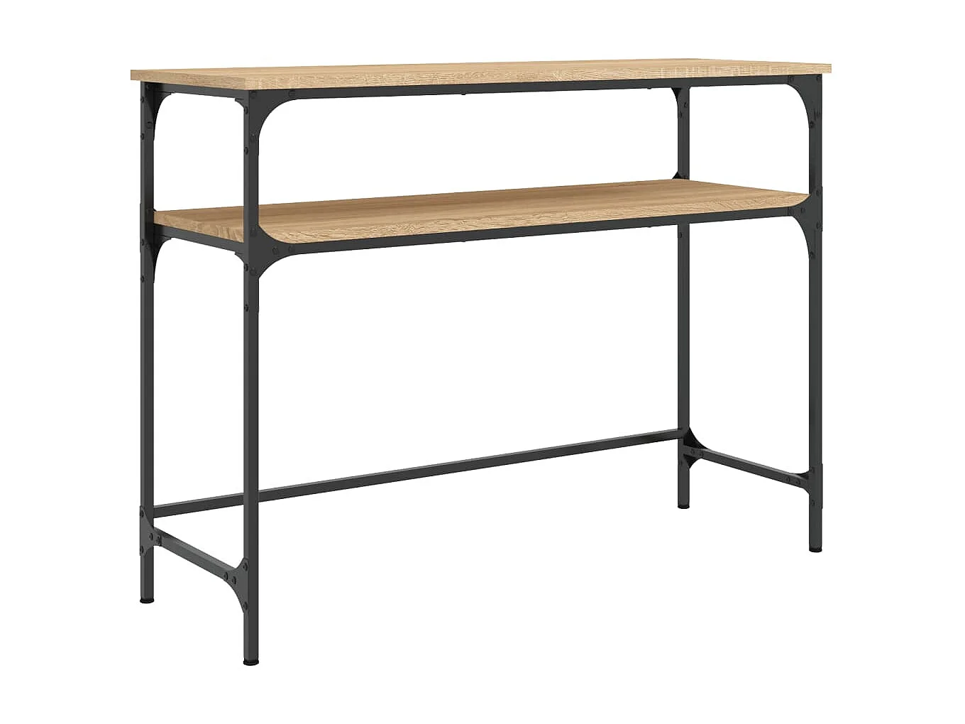 Console chêne sonoma 100x35,5x75 cm bois d'ingénierie OFR52159 BonneVie Meuble