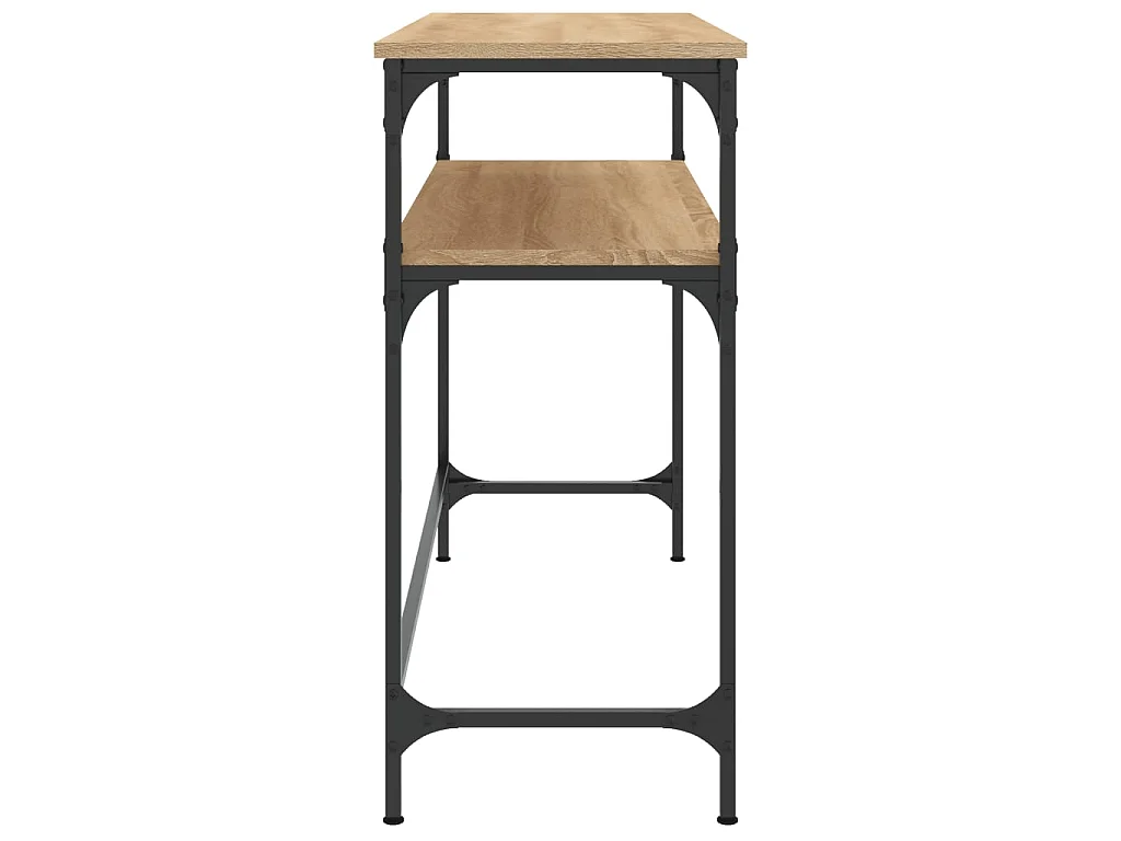 Console chêne sonoma 100x35,5x75 cm bois d'ingénierie OFR52159 BonneVie Meuble