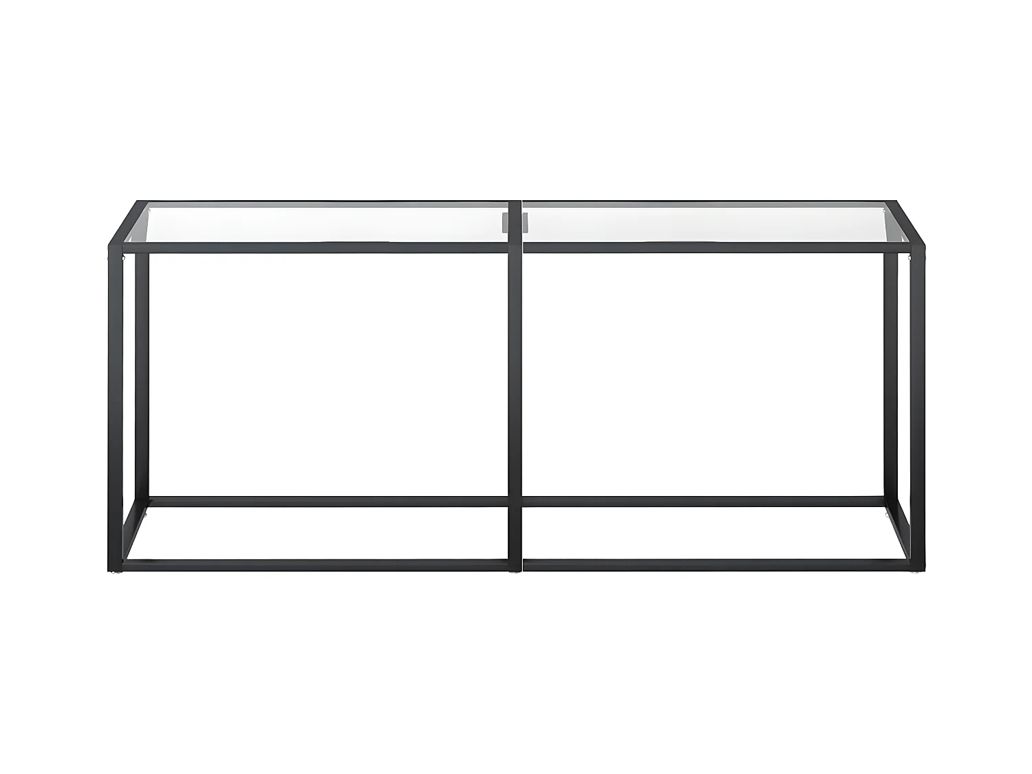 Konsolentisch,Flurtisch Transparent 180x35x75,5 cm Hartglas -gkd210264