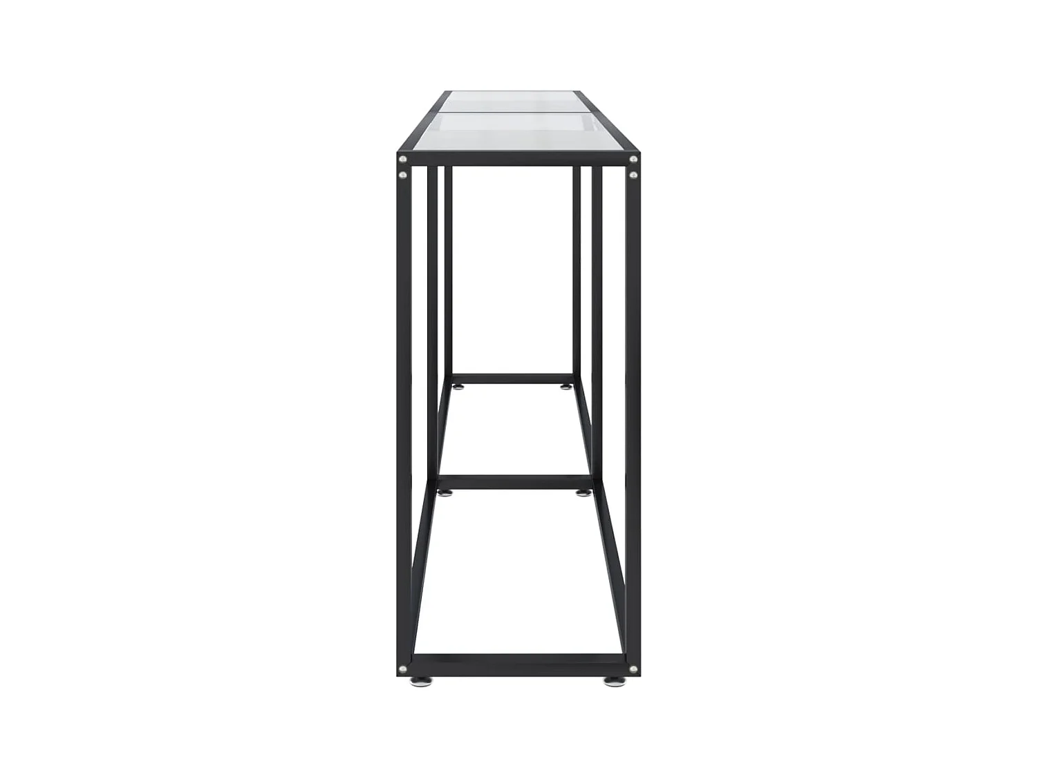 Konsolentisch,Flurtisch Transparent 180x35x75,5 cm Hartglas -gkd210264