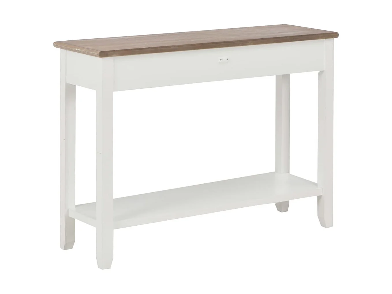 Console Blanc 110x35x80 cm Bois OFR93814 BonneVie Meuble