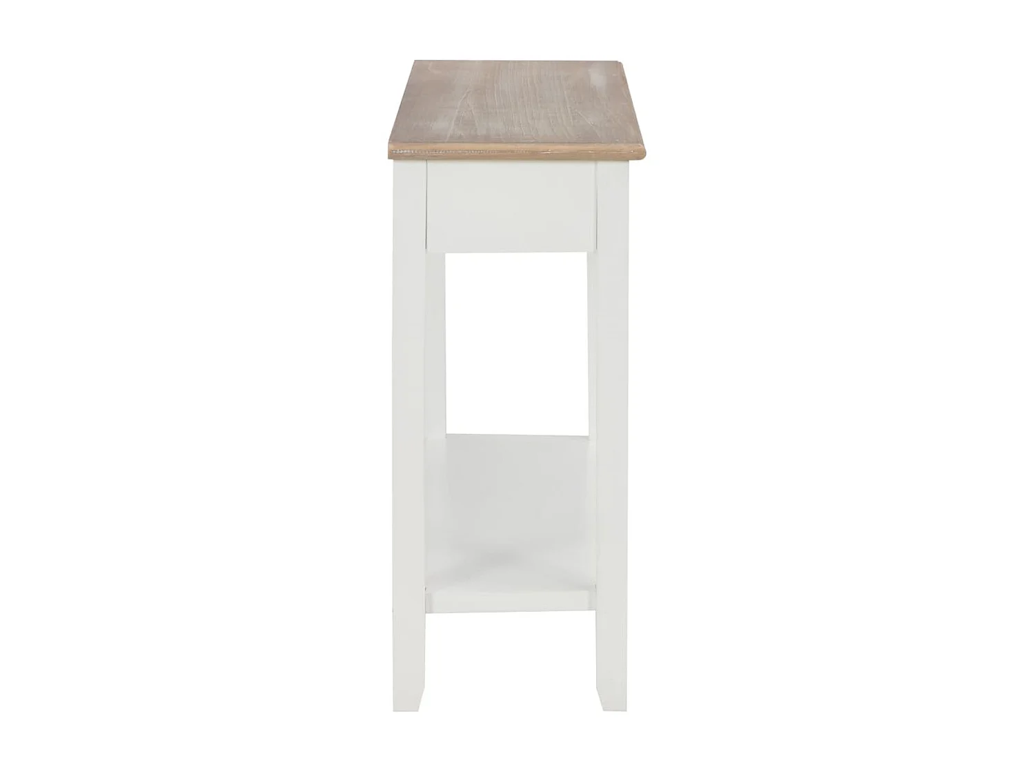 Console Blanc 110x35x80 cm Bois OFR93814 BonneVie Meuble
