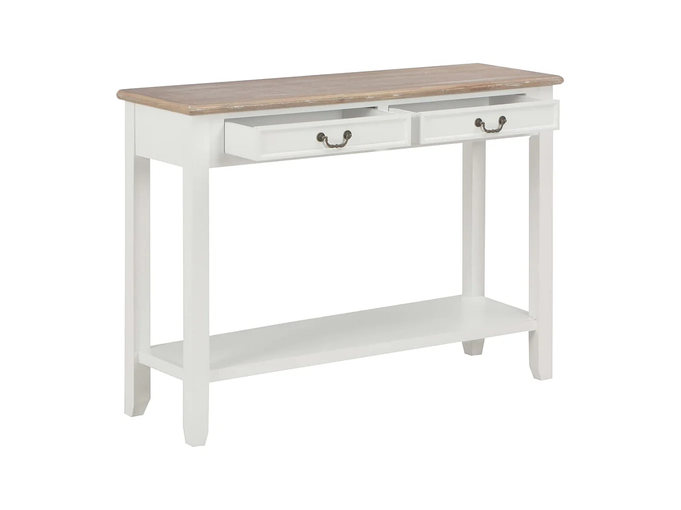 Konsolentisch,Flurtisch Weiß 110 x 35 x 80 cm Holz -gkd619055