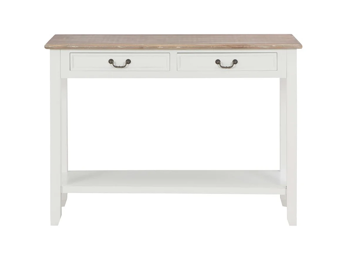 Konsolentisch,Flurtisch Weiß 110 x 35 x 80 cm Holz -gkd619055