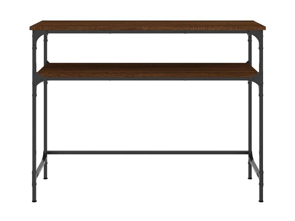 Wandtafel 100x35,5x75 cm bewerkt hout bruin eikenkleur NL462570