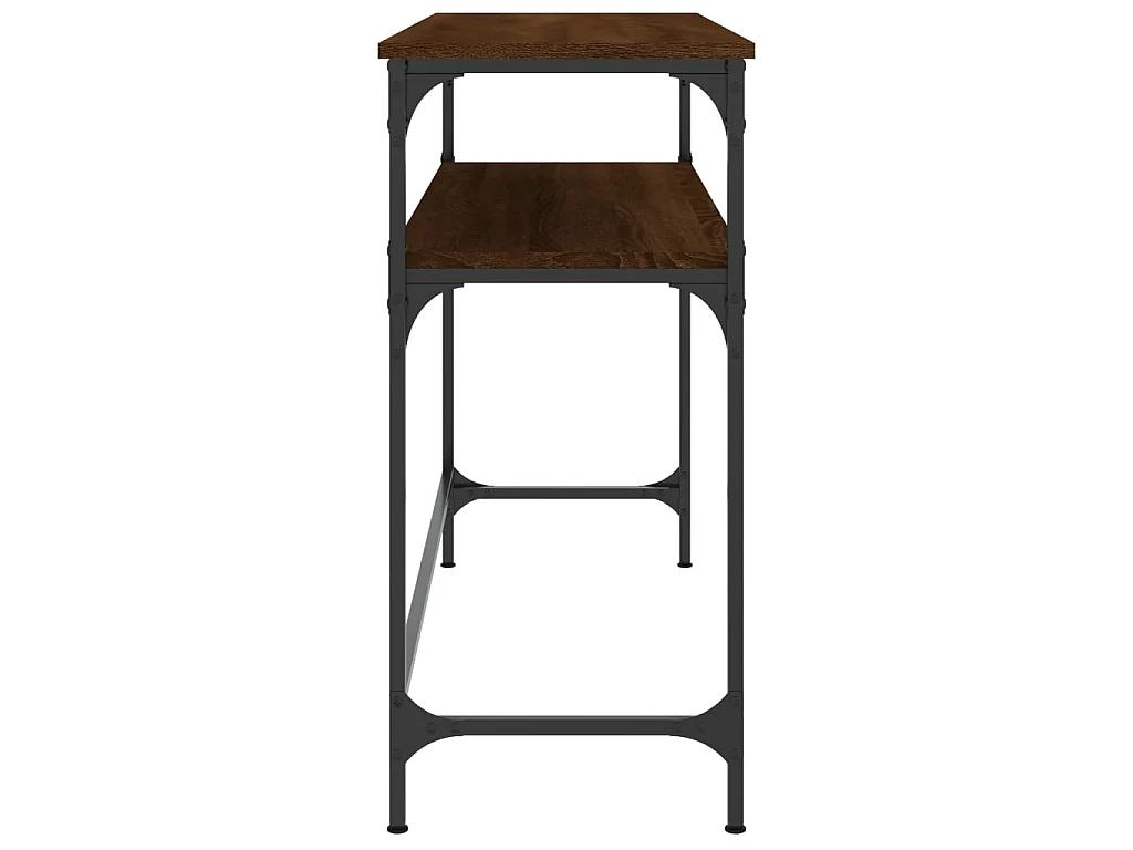 Console chêne marron 100x35,5x75 cm bois d'ingénierie OFR80498 BonneVie Meuble