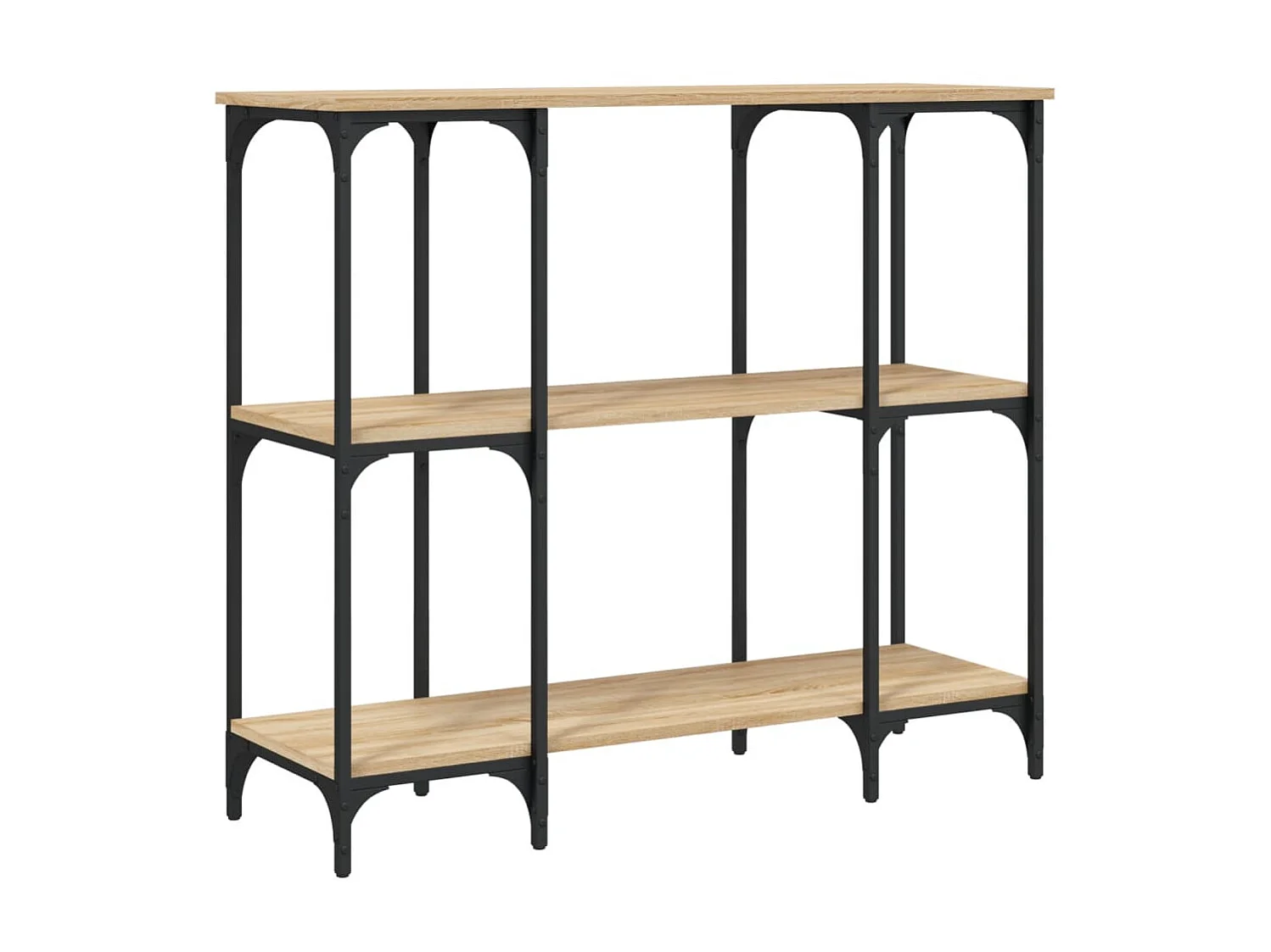 Console chêne sonoma 102x35x90 cm bois d'ingénierie OFR91169 BonneVie Meuble