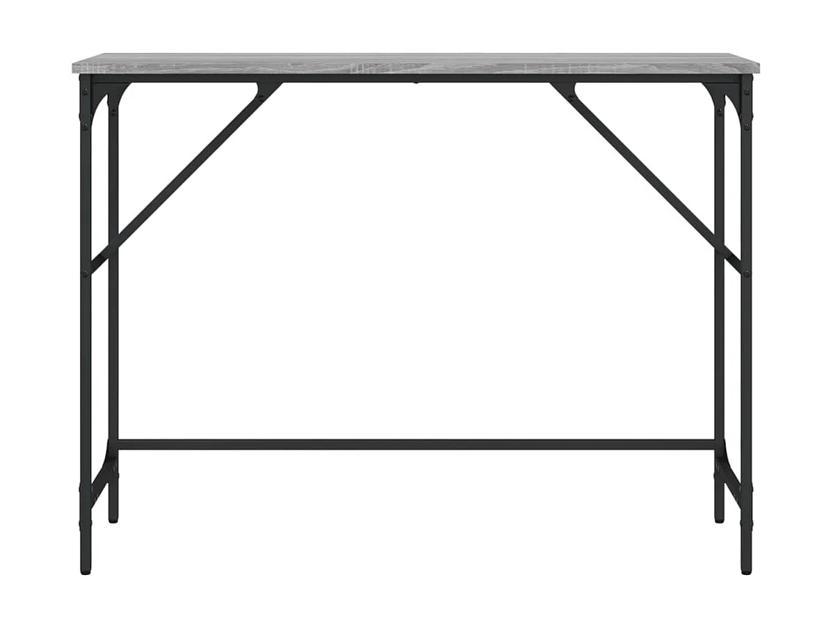 Console sonoma gris 100x32x75 cm bois d'ingénierie OFR98883 BonneVie Meuble
