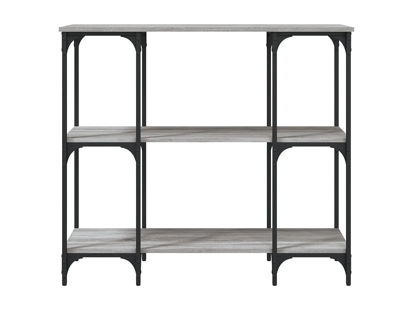 Console sonoma gris 102x35x90 cm bois d'ingénierie OFR83659 BonneVie Meuble