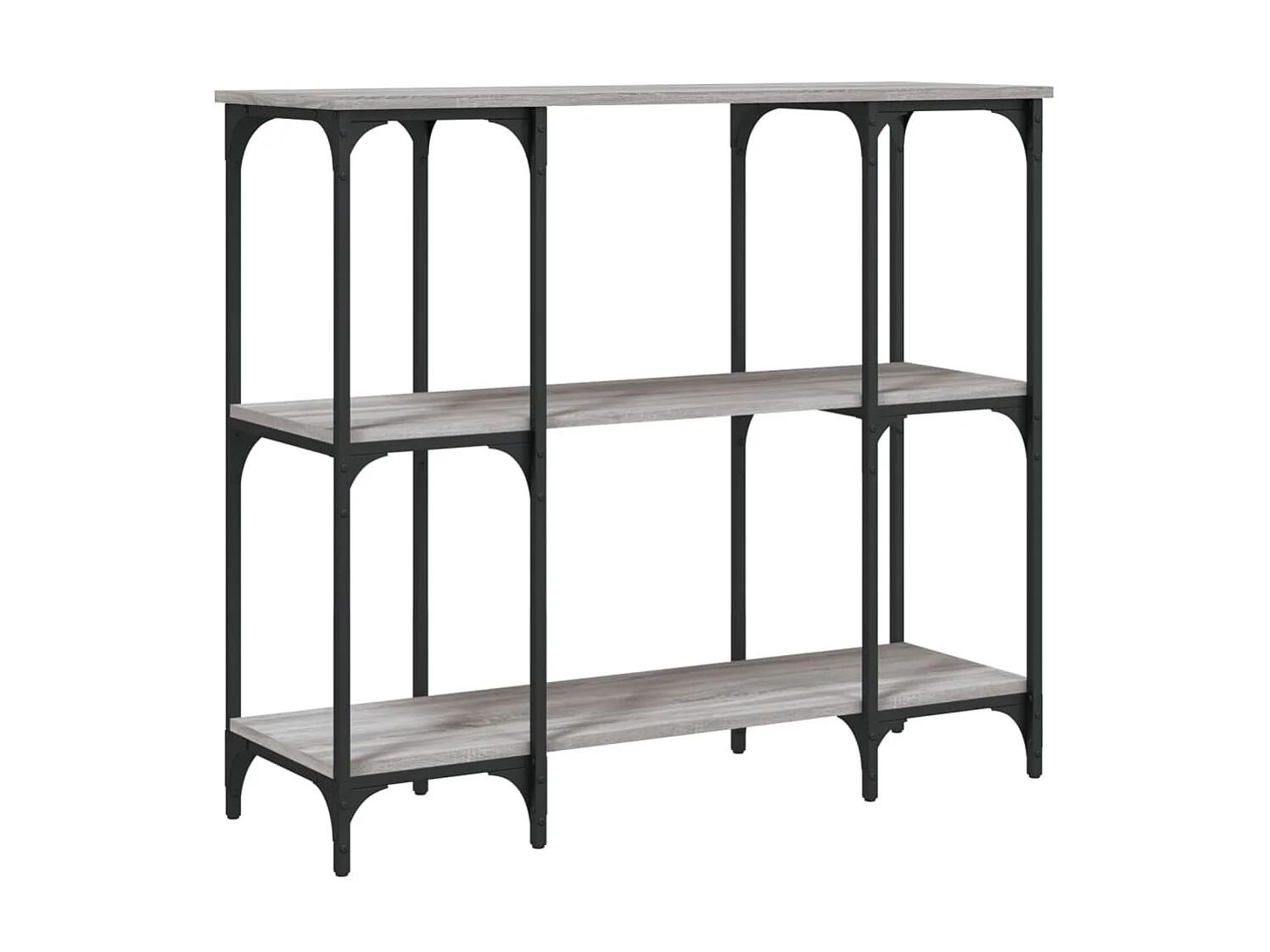 Console sonoma gris 102x35x90 cm bois d'ingénierie OFR83659 BonneVie Meuble