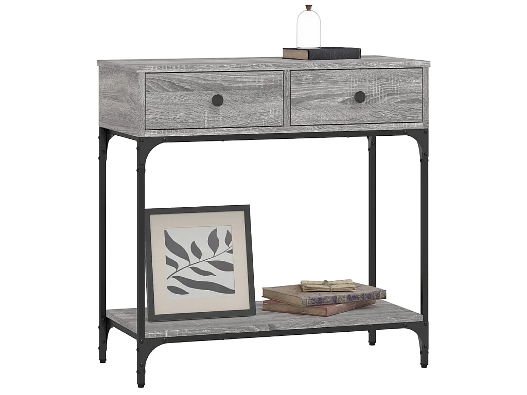 Konsolentisch,Flurtisch Grau Sonoma 75x34,5x75 cm Holzwerkstoff -gkd706214