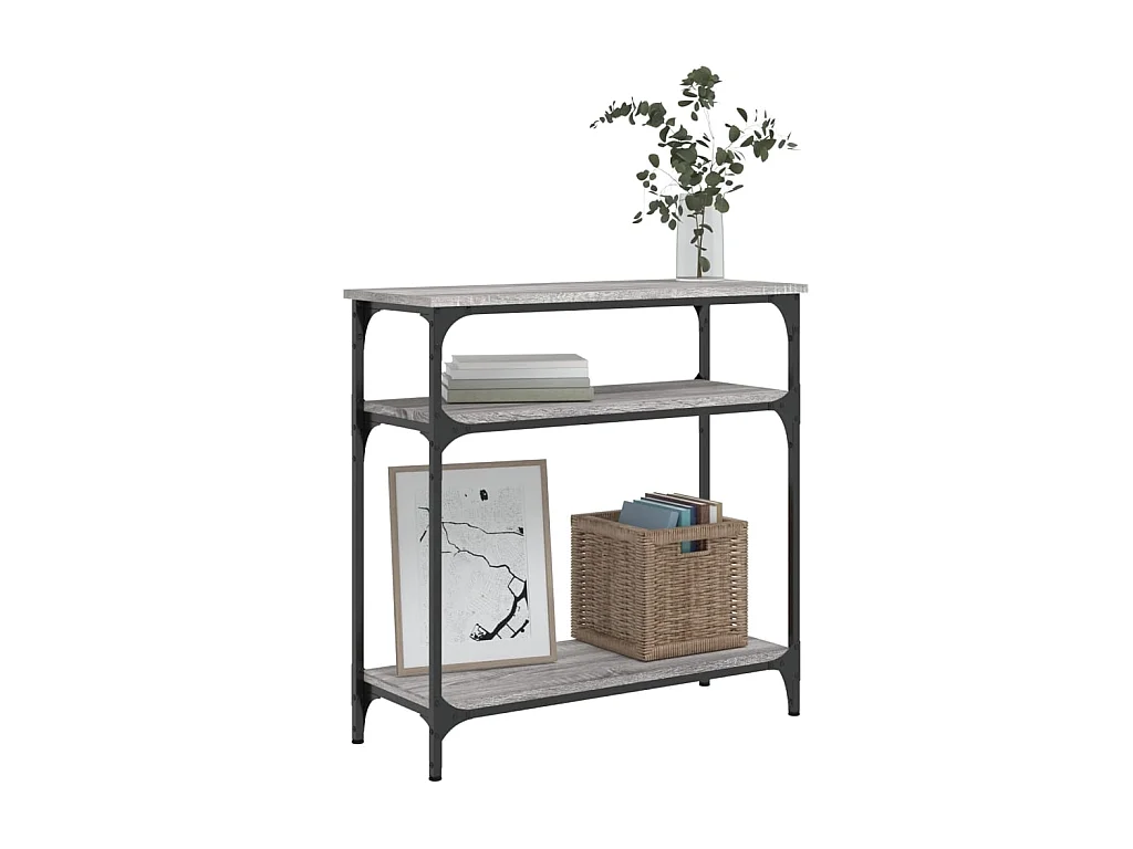 Konsolentisch,Flurtisch Grau Sonoma 75x29x75 cm Holzwerkstoff -gkd107567