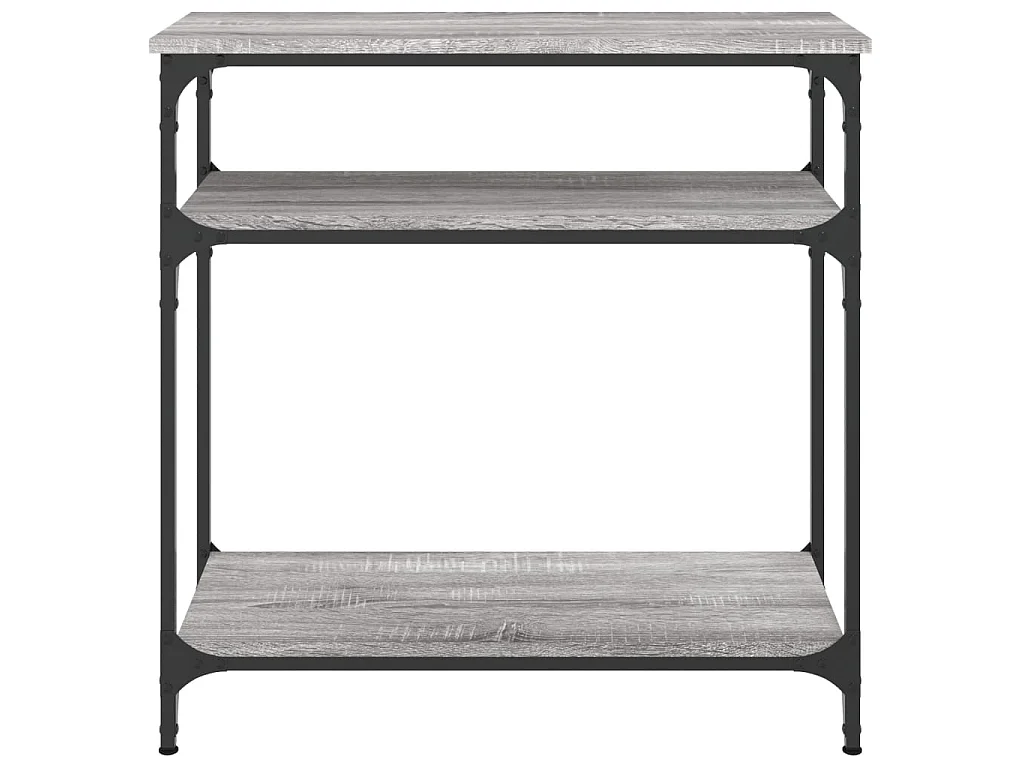 Console sonoma gris 75x29x75 cm bois d'ingénierie OFR96587 BonneVie Meuble